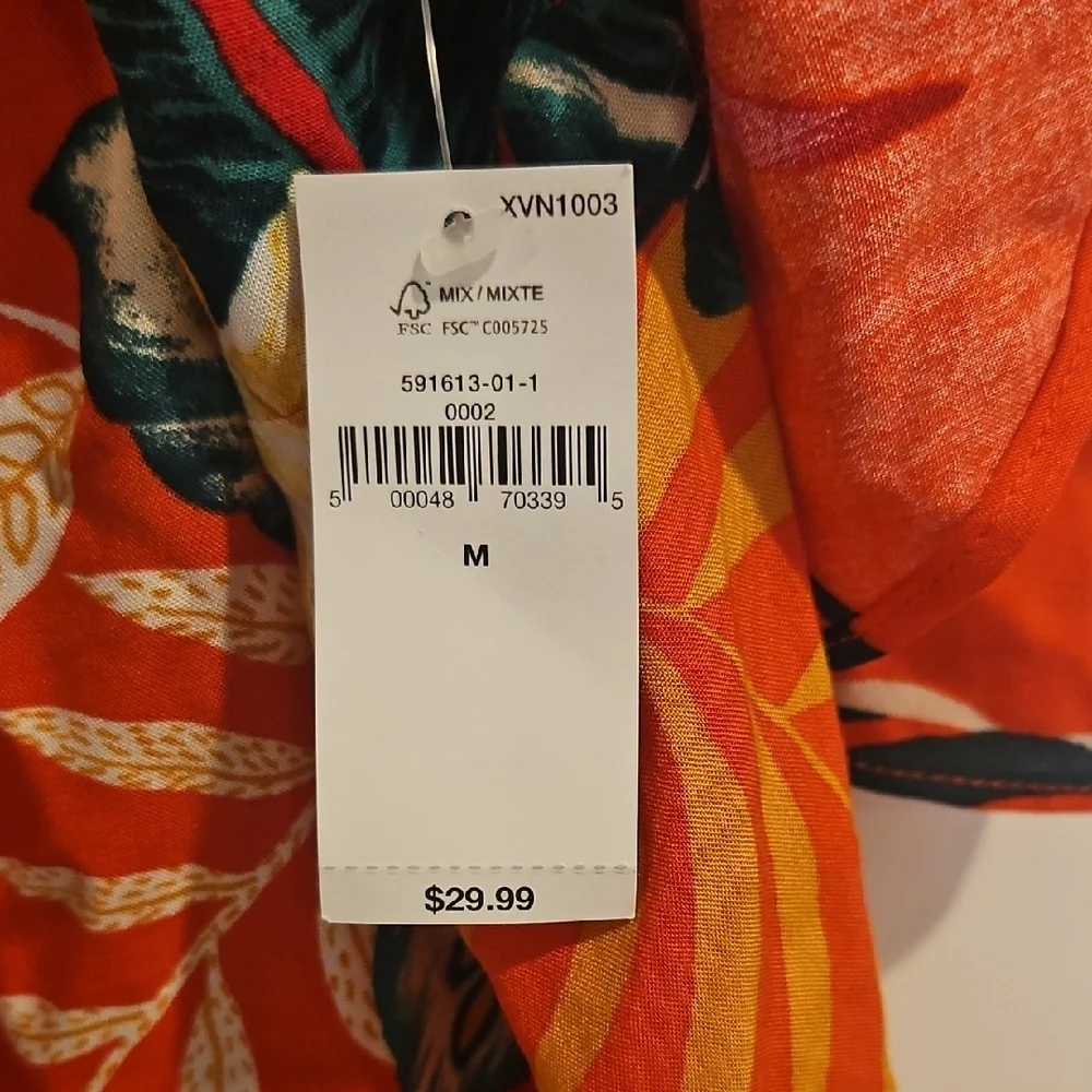 Floral Ruffle Red Top - Picture 2 of 4